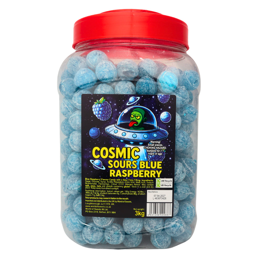 Cosmic Sours Blue Raspberry Sour Candy