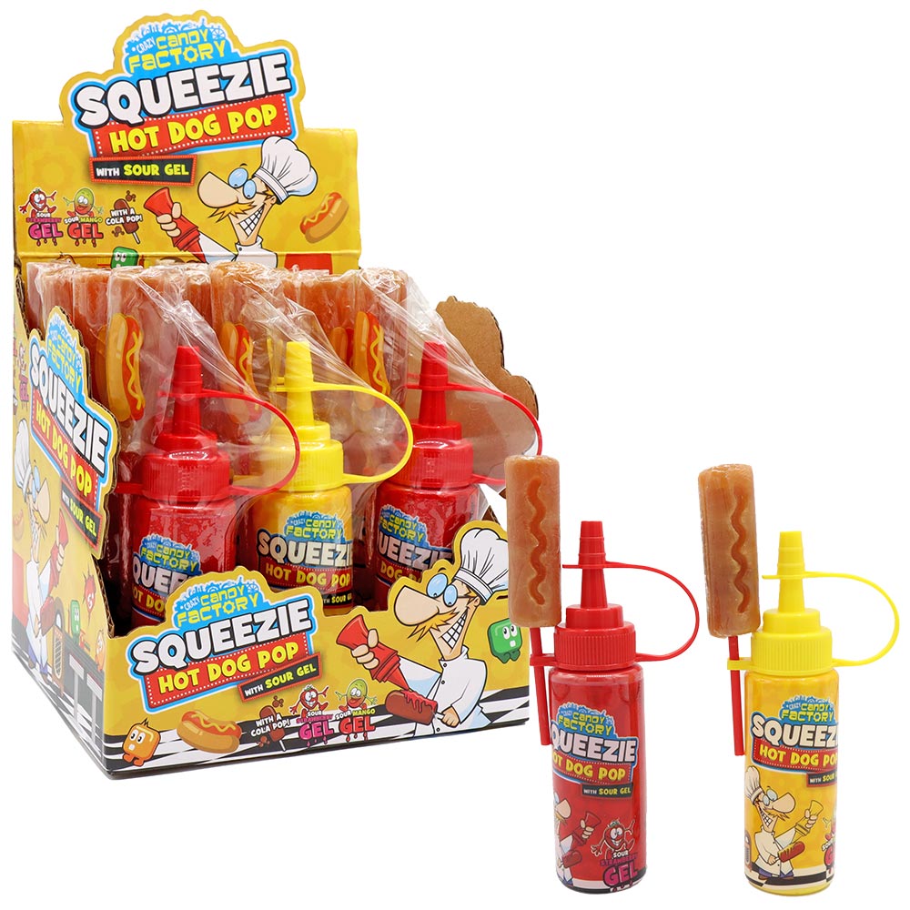 Crazy Candy Factory Squeezie Hot Dog Pop