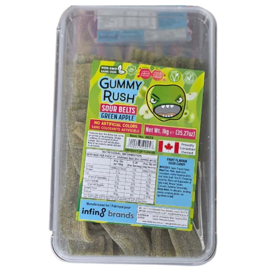 Gummy Rush Green Apple Sour Belts