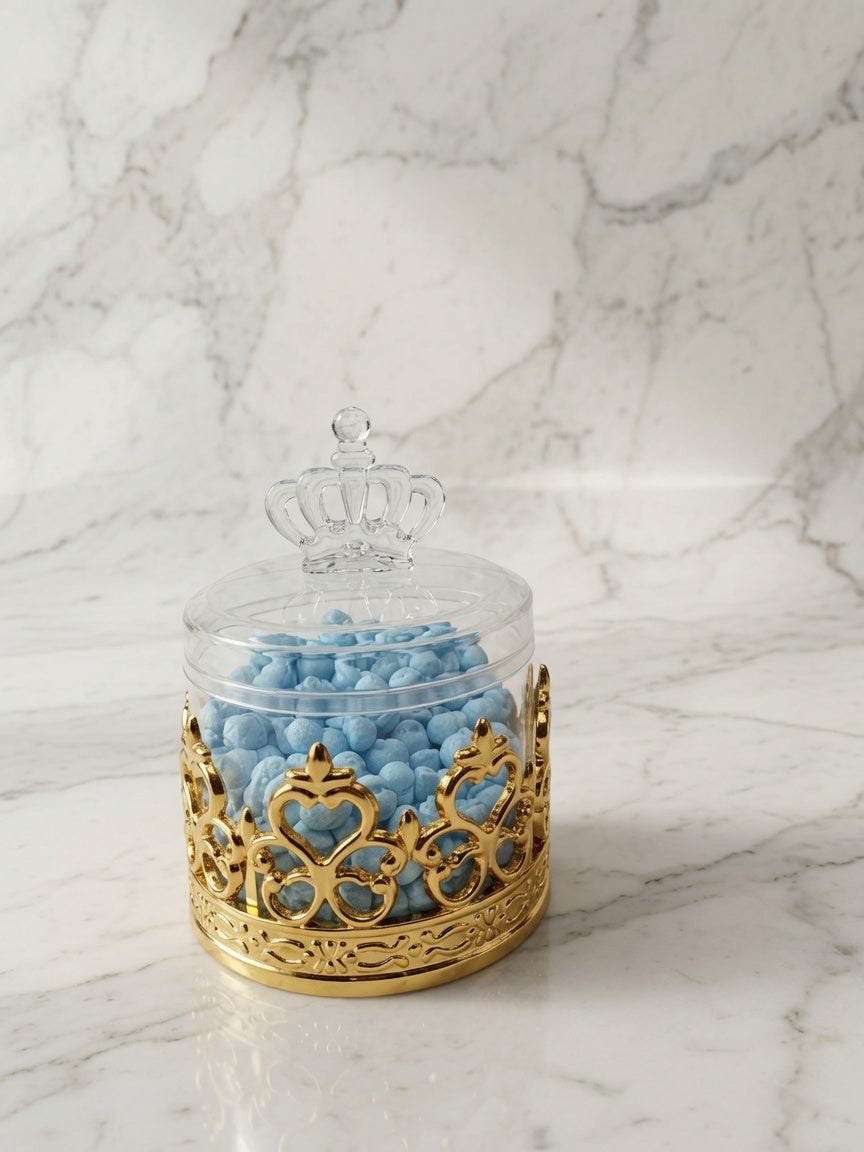 👑 Gold Crown Sweet Jar