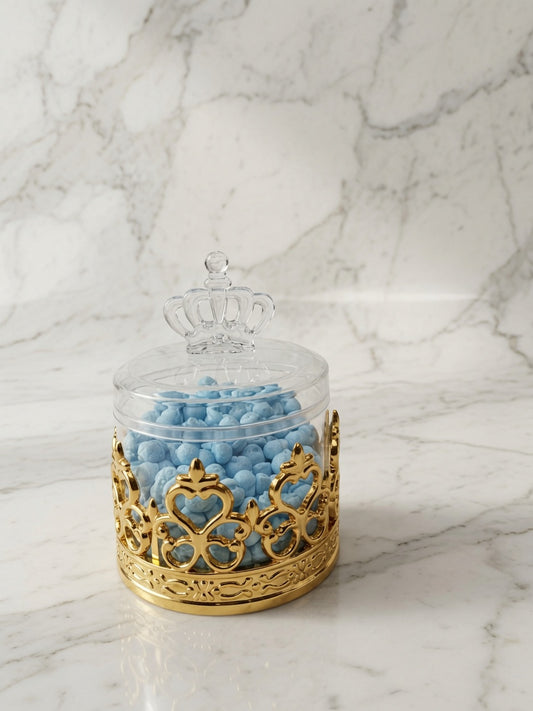 👑 Gold Crown Sweet Jar