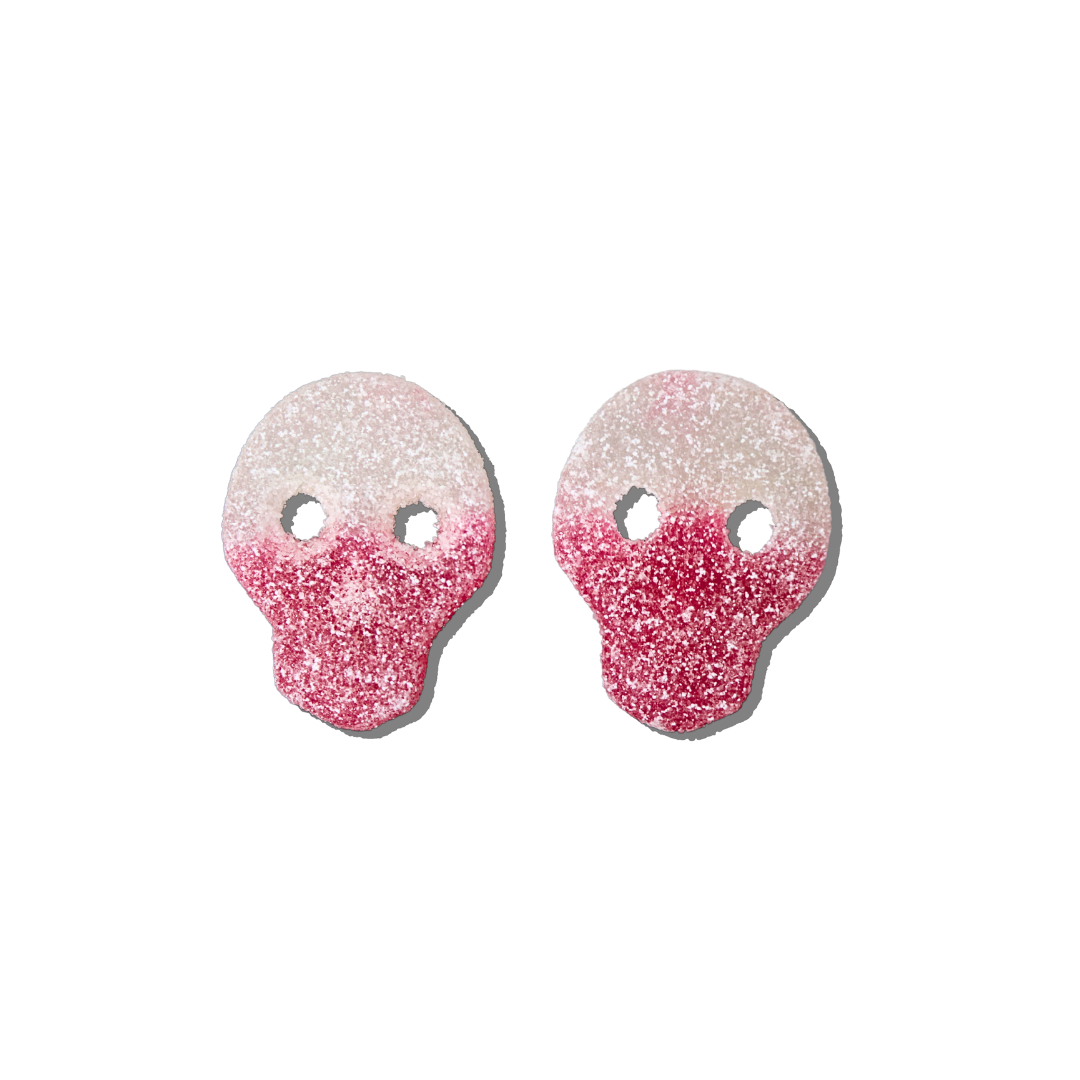 Red and White Skulls