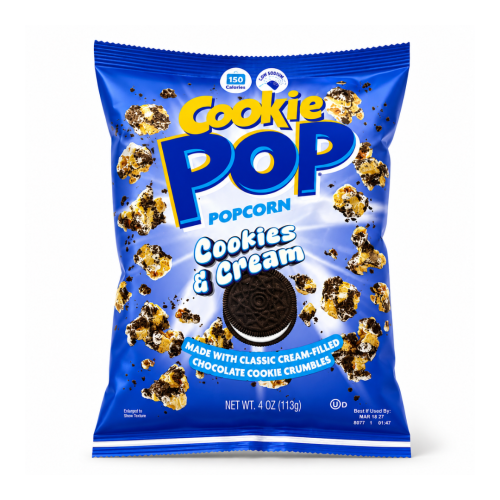 Cookie Pop Oreo Cookies and Cream Popcorn